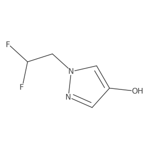 1-(2,2-difluoroethyl)-1H-pyrazol-4-ol结构式