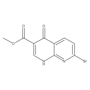 Methyl 7-bromo-4-oxo-1,4-dihydro-1,8-naphthyridine-3-carboxylate Structure