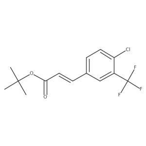 3-(Trifluoromethyl)-4-chlorocinnamic acid tert-butyl ester结构式