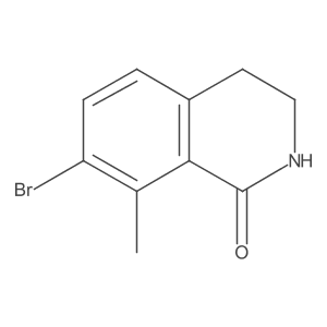 7-bromo-8-methyl-3,4-dihydroisoquinolin-1(2H)-one结构式