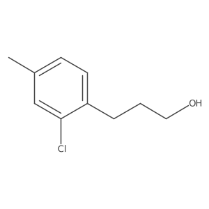 3-(2-chloro-4-methyl-phenyl)propan-1-ol结构式