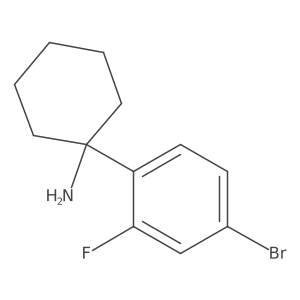 1-(4-bromo-2-fluoro-phenyl)cyclohexanamine结构式