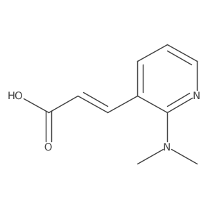 3-[2-(Dimethylamino)pyridin-3-yl]prop-2-enoic acid结构式