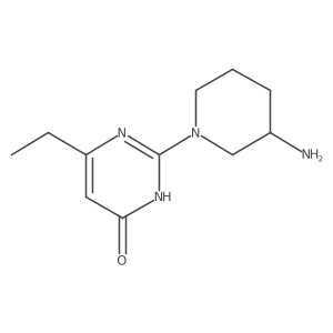 2-(3-Aminopiperidin-1-yl)-6-ethylpyrimidin-4(3H)-one Structure