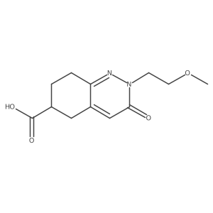 2-(2-Methoxyethyl)-3-oxo-2,3,5,6,7,8-hexahydrocinnoline-6-carboxylic acid Structure