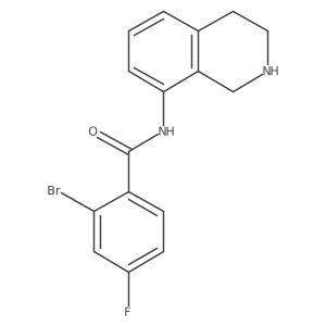 Benzamide, 2-bromo-4-fluoro-N-(1,2,3,4-tetrahydro-8-isoquinolinyl)-结构式