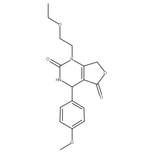 1-(2-ethoxyethyl)-4-(4-methoxyphenyl)-4,7-dihydrofuro[3,4-d]pyrimidine-2,5(1H,3H)-dione Structure