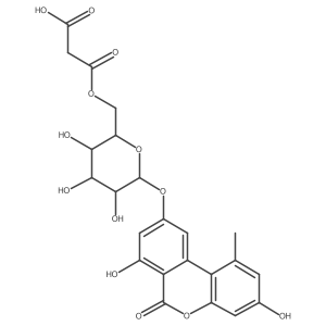 9-O-(6-O-Malonyl-beta-D-glucopyranosyl) alternariol结构式