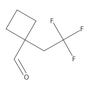 1-(2,2,2-Trifluoroethyl)cyclobutane-1-carbaldehyde Structure