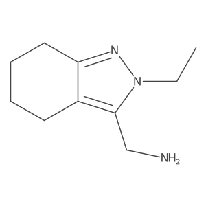 (2-ethyl-4,5,6,7-tetrahydro-2H-indazol-3-yl)methanamine结构式
