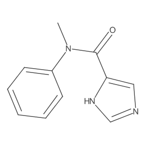 N-methyl-N-phenyl-1H-imidazole-5-carboxamide结构式