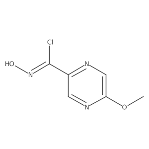 N-Hydroxy-5-methoxypyrazine-2-carbimidoyl chloride结构式
