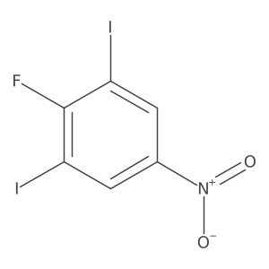1,3-Diiodo-2-fluoro-5-nitrobenzene结构式