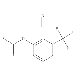 2-Difluoromethoxy-6-(trifluoromethyl)benzonitrile Structure