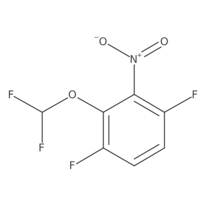 1,4-Difluoro-2-difluoromethoxy-3-nitrobenzene Structure