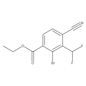 Ethyl 2-bromo-4-cyano-3-(difluoromethyl)benzoate Structure