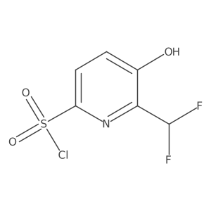 2-(Difluoromethyl)-3-hydroxypyridine-6-sulfonyl chloride Structure