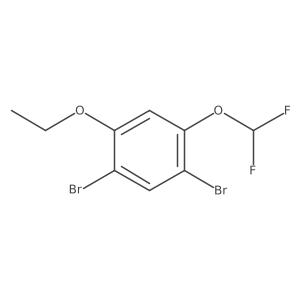 1,5-Dibromo-2-difluoromethoxy-4-ethoxybenzene Structure
