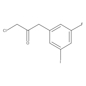 1-Chloro-3-(3-fluoro-5-iodophenyl)propan-2-one结构式
