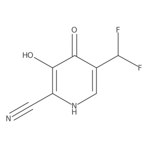 5-(Difluoromethyl)-3,4-dihydroxypicolinonitrile结构式