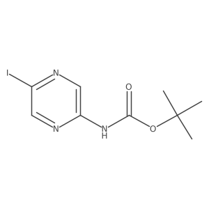 tert-Butyl (5-iodopyrazin-2-yl)carbamate Structure