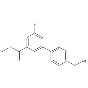 Methyl 3-chloro-5-[4-(hydroxymethyl)phenyl]benzoate结构式