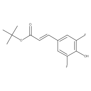 3-(3,5-Difluoro-4-hydroxyphenyl)-acrylic acid tert-butyl ester Structure