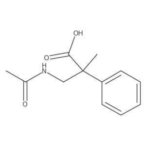 3-Acetamido-2-methyl-2-phenylpropanoic acid Structure