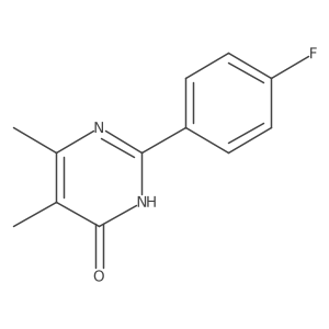 2-(4-Fluorophenyl)-5,6-dimethyl-4(3H)-pyrimidinone Structure