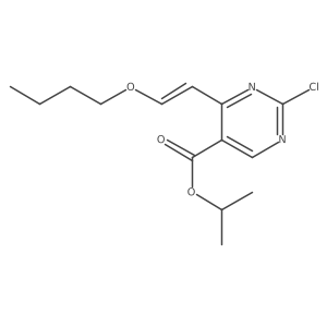 Isopropyl (e)-4-(2-butoxyvinyl)-2-chloropyrimidine-5-carboxylate结构式