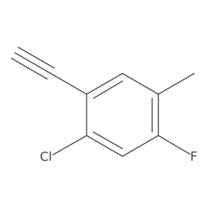 1-Chloro-2-ethynyl-5-fluoro-4-methylbenzene结构式