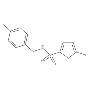 5-Fluoro-N-(4-methylbenzyl)thiophene-2-sulfonamide Structure