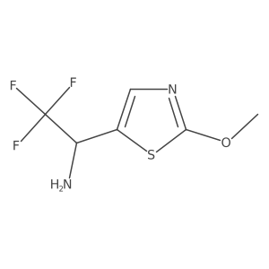 2,2,2-Trifluoro-1-(2-methoxy-1,3-thiazol-5-yl)ethan-1-amine结构式