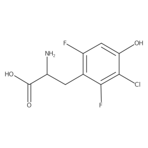 2-Amino-3-(3-chloro-2,6-difluoro-4-hydroxyphenyl)propanoic acid Structure