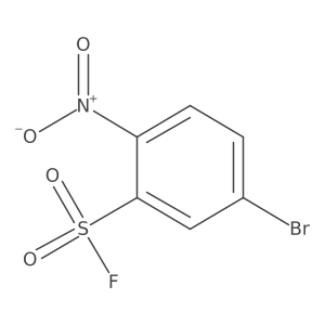 5-Bromo-2-nitrobenzene-1-sulfonyl fluoride结构式