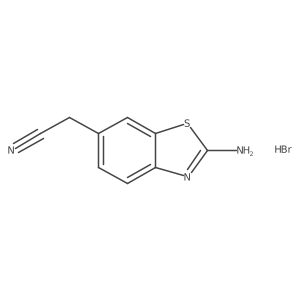 2-(2-Aminobenzo[d]thiazol-6-yl)acetonitrile hydrobromide Structure