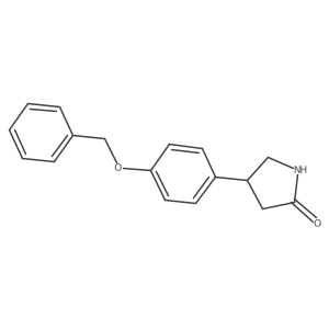 (S)-4-(4-(Benzyloxy)phenyl)pyrrolidin-2-one结构式