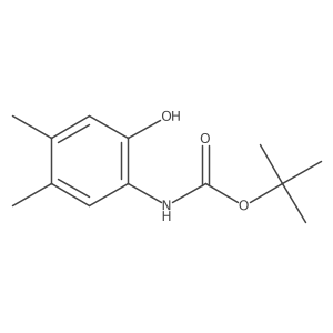 tert-butyl N-(2-hydroxy-4,5-dimethylphenyl)carbamate结构式