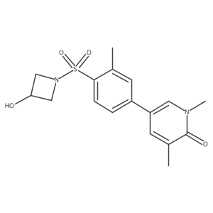 5-[4-[(3-Hydroxy-1-azetidinyl)sulfonyl]-3-methylphenyl]-1,3-dimethyl-2(1h)-pyridinone Structure