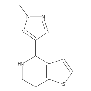 2-methyl-5-{4H,5H,6H,7H-thieno[3,2-c]pyridin-4-yl}-2H-1,2,3,4-tetrazole结构式