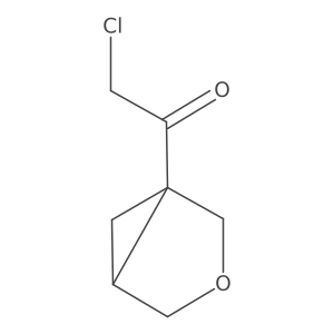1-(3-Oxabicyclo[3.1.0]hexan-1-yl)-2-chloroethan-1-one结构式