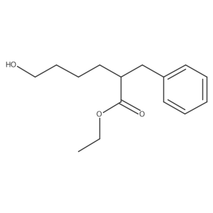 Ethyl 2-benzyl-6-hydroxyhexanoate结构式