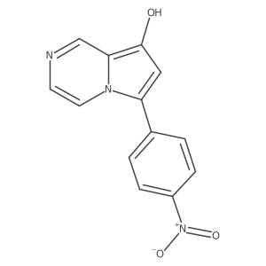 6-(4-Nitrophenyl)pyrrolo[1,2-a]pyrazin-8-ol结构式