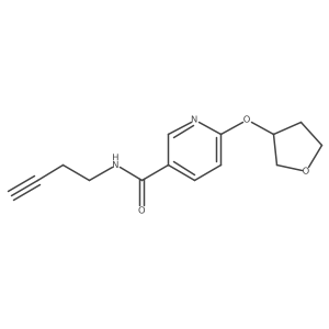 N-(but-3-yn-1-yl)-6-((tetrahydrofuran-3-yl)oxy)nicotinamide Structure