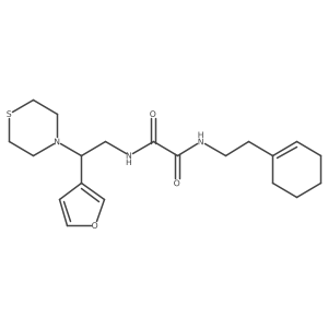 N1-(2-(cyclohex-1-en-1-yl)ethyl)-N2-(2-(furan-3-yl)-2-thiomorpholinoethyl)oxalamide Structure