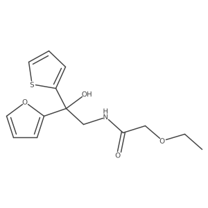 2-ethoxy-N-(2-(furan-2-yl)-2-hydroxy-2-(thiophen-2-yl)ethyl)acetamide Structure