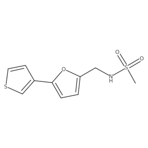 N-((5-(thiophen-3-yl)furan-2-yl)methyl)methanesulfonamide Structure