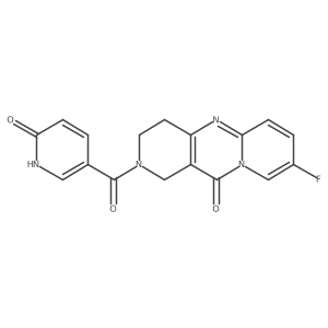 8-fluoro-2-(6-oxo-1,6-dihydropyridine-3-carbonyl)-3,4-dihydro-1H-dipyrido[1,2-a:4',3'-d]pyrimidin-11(2H)-one Structure