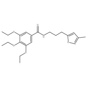3,4,5-triethoxy-N-(3-(3-methylisoxazol-5-yl)propyl)benzamide结构式