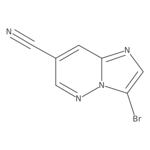 3-Bromoimidazo[1,2-B]pyridazine-7-carbonitrile Structure